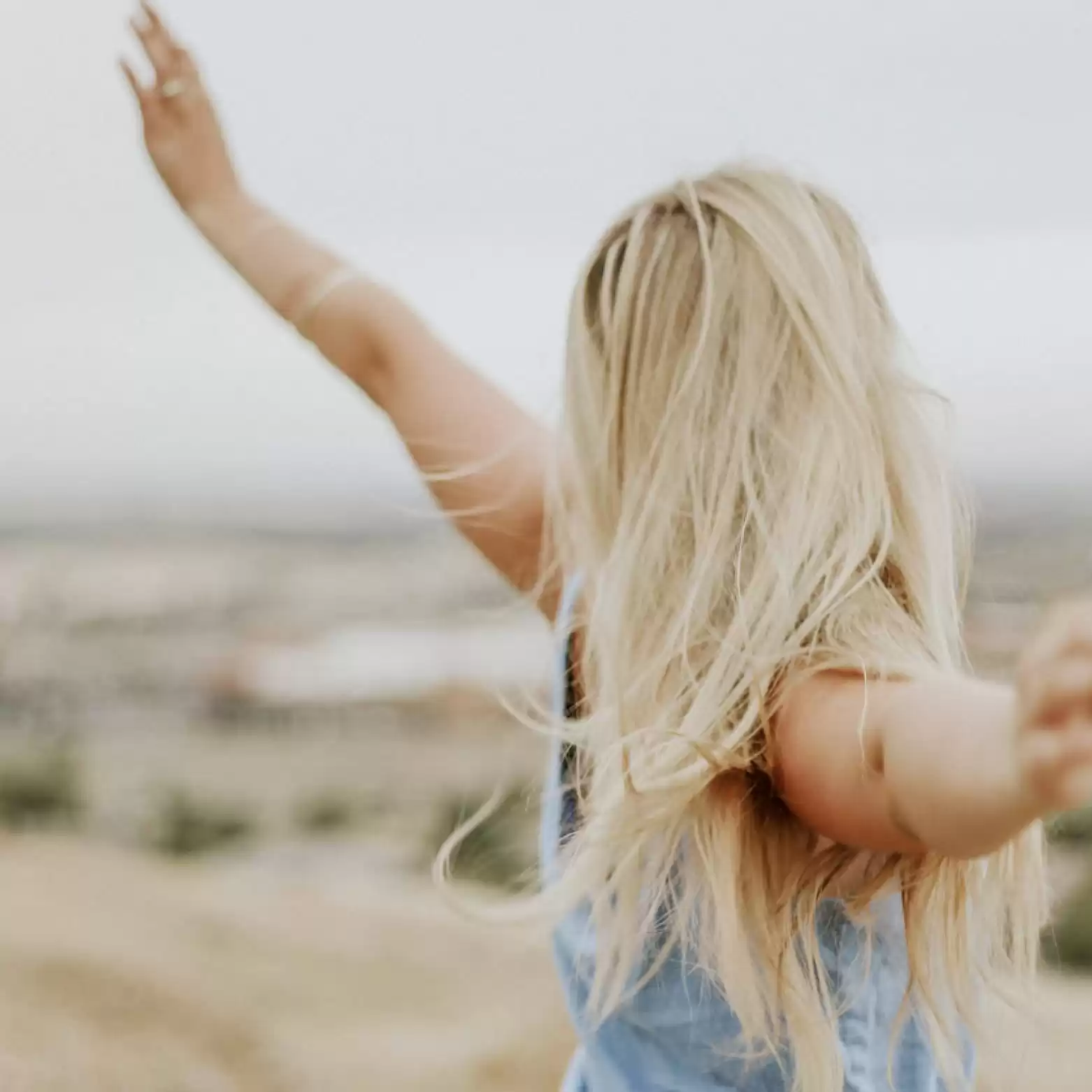 health focused blond woman