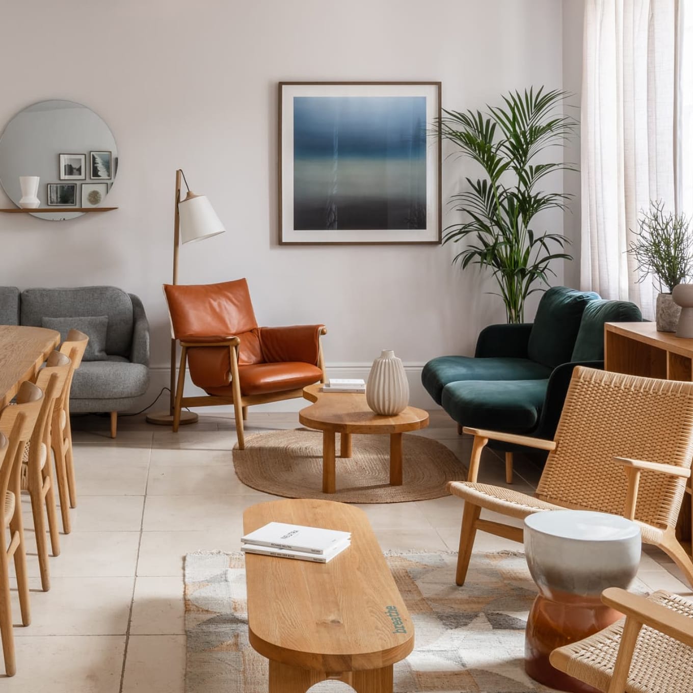 seating area with table and chairs