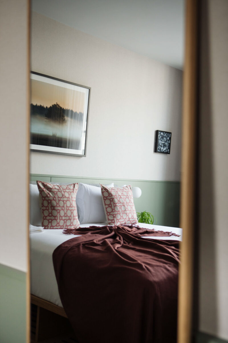 Bedroom at Inhabit hotel