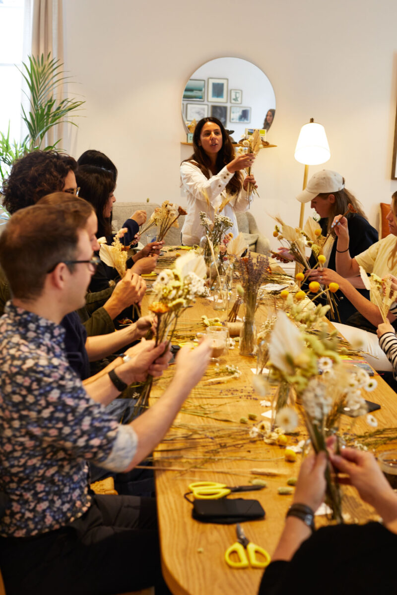 Flower arranging activity