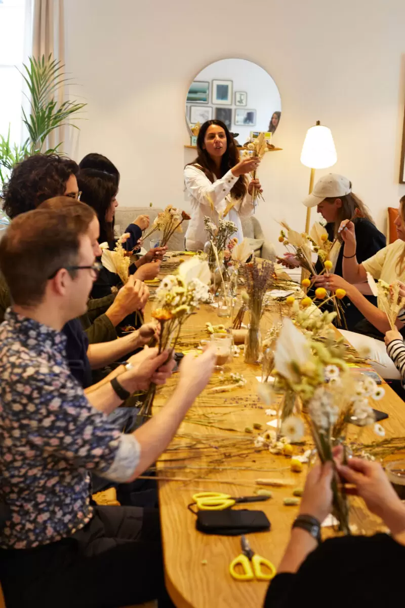 Flower arranging activity