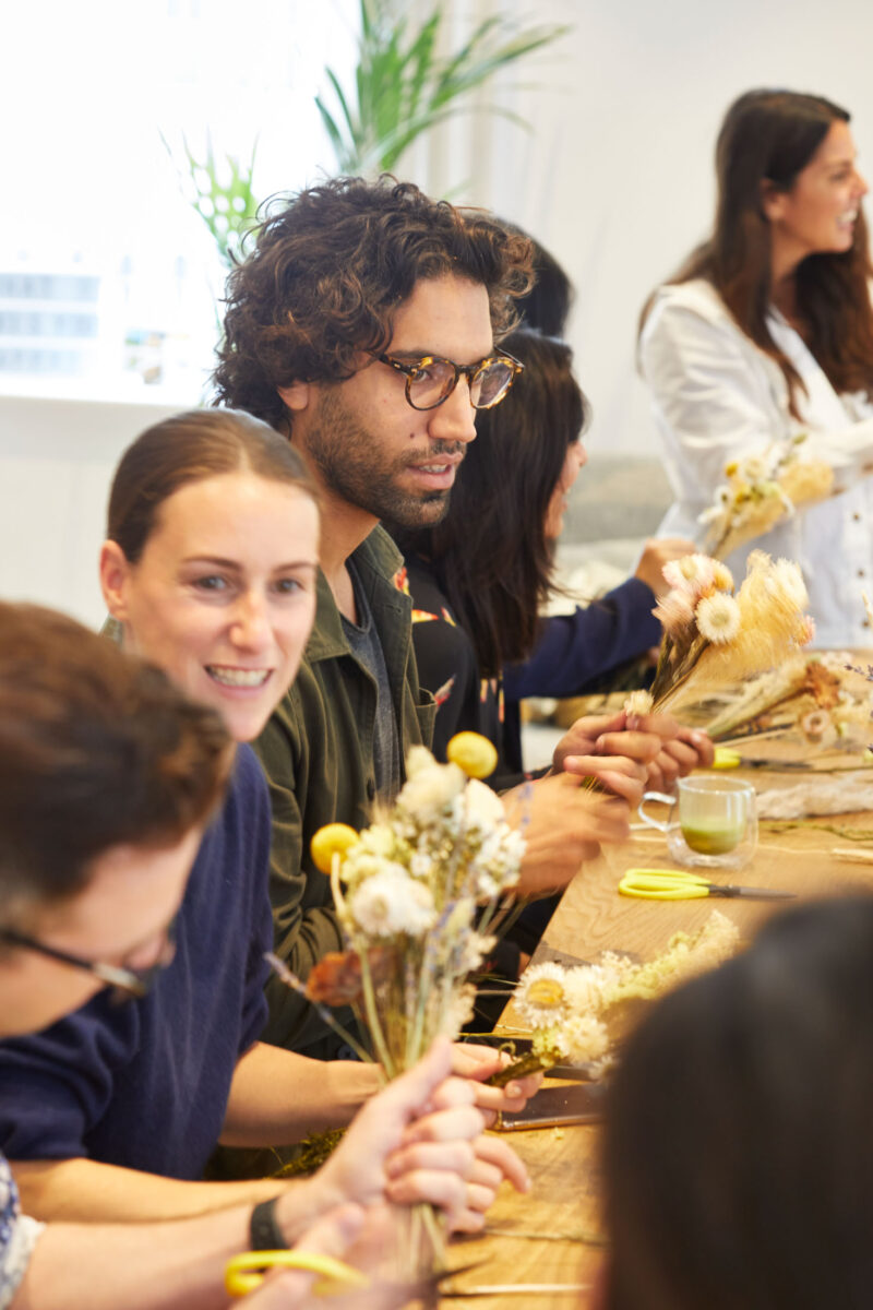 Flower arranging activity