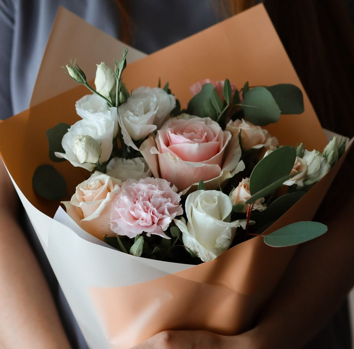 beautiful pink rose bouquet